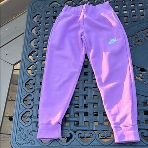 NWOT Kids Nike Purple Sweatpants Cozy Joggers size XS